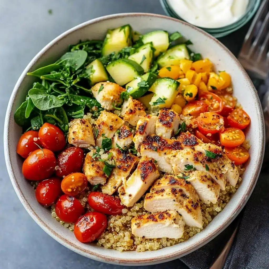 Izgara Tavuklu Kinoa Salatası